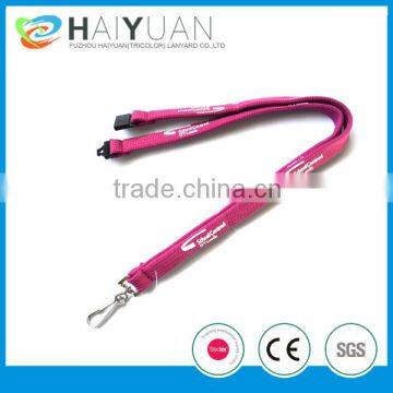 hot salling silk screen printing polyester tubular lanyard