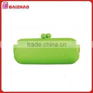 Candy Color Silicone Eye Glasses/Accessories Case - Green