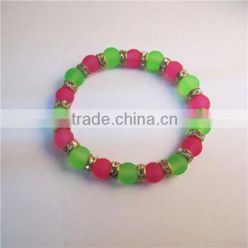 2014 New Hotsale! Women Bracelets Bangles 8mm Neon Infinity Cheap Bracelet!120pcs mix order. RBB004