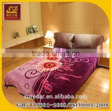 raschel blanket korean mink blanket printed blanket