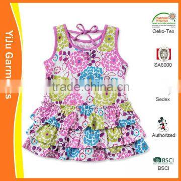 Hot sale new fashion flower girl dress Flower girl dress patterns