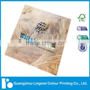 full color exhibition saddle stitching brochure printing