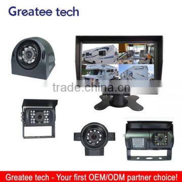 car rearview camera system for bus/truck rearview 4-CH inputs 4 CCD camera