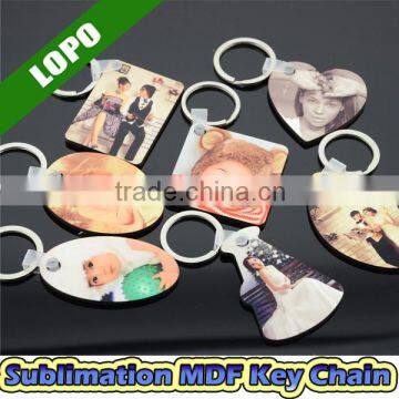 Factory Wholesale Sublimation MDF key chain