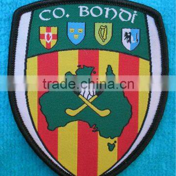 hook and loop on woven patch wholesale