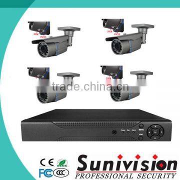 CCTV 4ch POE NVR Kit WITH 4pcs Outdoor Bullet IP Cameras