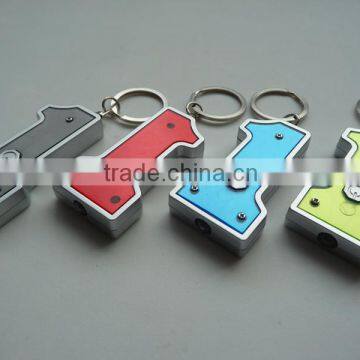 Promotion Key Shape Mini LED Flashlight Keychain photo-2