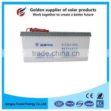 12V 200Ah maintenance free gel deep cycle battery