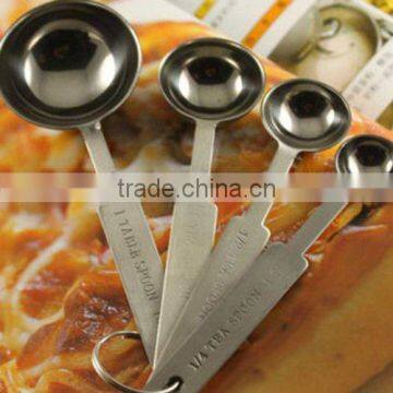 4-Piece Stainless Steel Deluxe Measuring Spoon Set