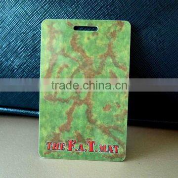 4 color printed hard plastic luggage tag (M-PT356)