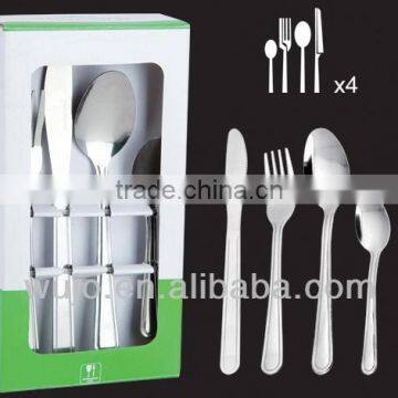 16 pcs Stainless Steel Silverware Set