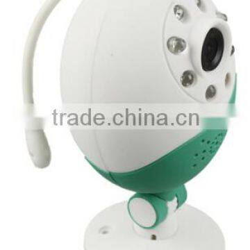 Wifi Mini IR nightvision indoor wifi baby monitor with P/T security wireless video IP camera CCTV digital camera