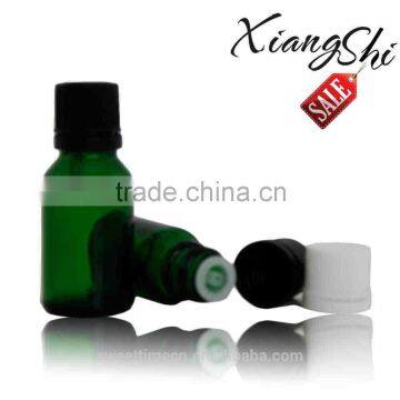 10ml green essential oil glass bottle with self securing cap