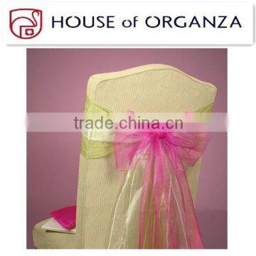 Beautiful Organza Chair Sash for Wedding Decoration