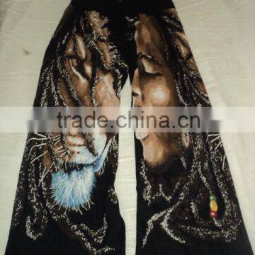 rasta lion indian harem pants