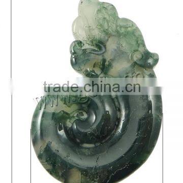 Animal Moss Agate Cabochon 768509