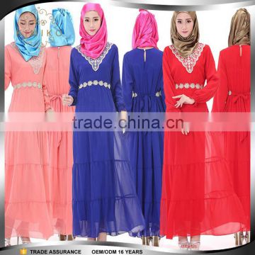 2015 Malaysia Latest Design Jubah Muslimah Islamic Clothing