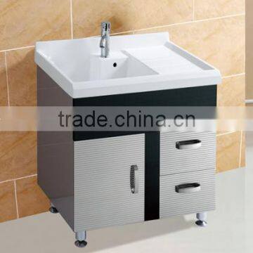 Floor standing stainless steel bathroom sink(WMD-592)