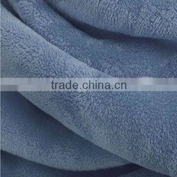 Coral fleece fabric with plain color for South America market