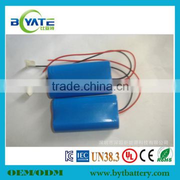 26650 3.3V 3000mah LiFePO4 cell 2S3P 6.6V 9000mah battery pack