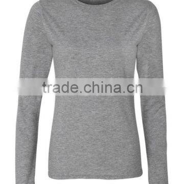 Ladies Basic Long Sleeve Plain T-Shirts