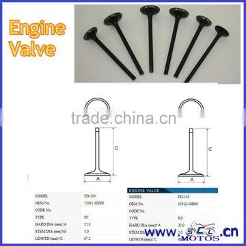 SCL-2013011289 Motorcycle Spare Parts For Shogun Exhaust Intake Valve