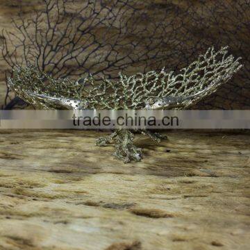 High quality food safe metal plate antique silver finished L:11.4"