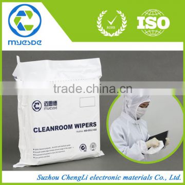 no particles durable lint-free 100% polyester Cleanroom Wiper