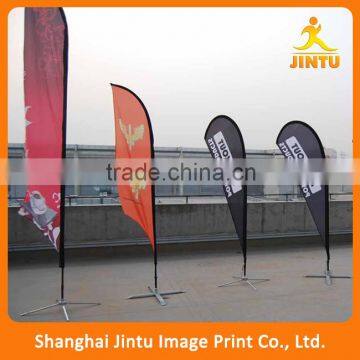2016 Cheap cross bases beach flag for sale,outdoor advertising flag
