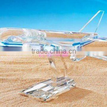 glass airplane model