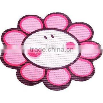 Smiling flower shower mats PVC foam bath mat