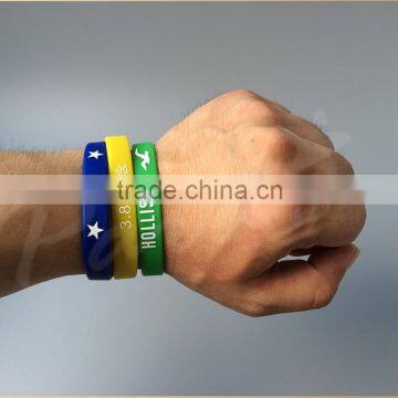 Advertising Rubber Band Silicon Bracelet With Embossing and Engraving photo-2