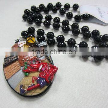 Hot Sale Mardi Gras Beads Necklace Poly Medallion Plastic MOT Beads