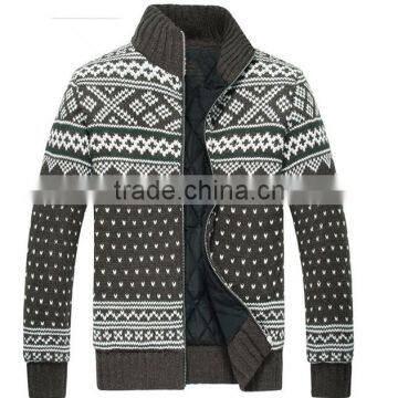 2015 Latest fashion design cardigan for mens