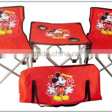 Portable table and chairs set