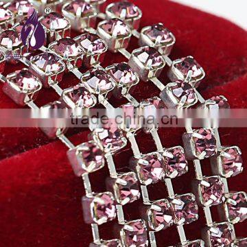 ss6 Single row gold Rhinestone cup chain for Garment Decoration, Ring,Nail Art Etc