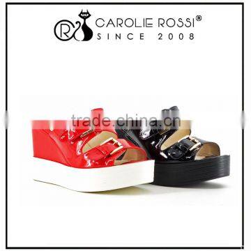 girls platform high heel sandal women rubber flip flop slipper pu