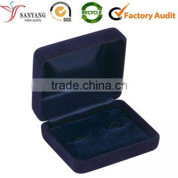 Cheap custom velvet cuff link box high quality package box for clasp