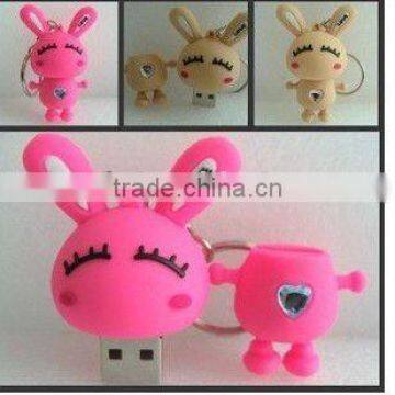 OEM cute rabbit USB flash memory