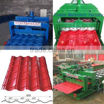 Metropole Glazed Roof Tile Roll Forming Machine