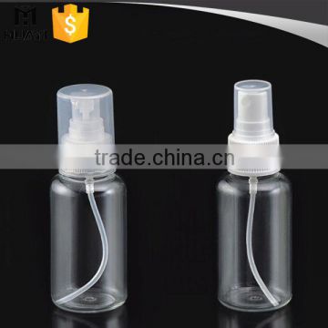 10ml 20ml 30ml 50ml transparent pet plastic sprayer bottle