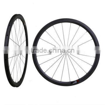 700c Carbon Wheels 38mm Tubular With Basalt Brake Surface Edge High Stiffness Superlight Chinese Carbon 700c 38mm Rim Tubular photo-3
