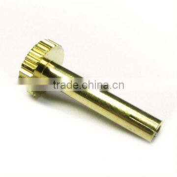 Customized CNC metal precision part Brass plate brass tube stamping parts brass screws with gold-plated
