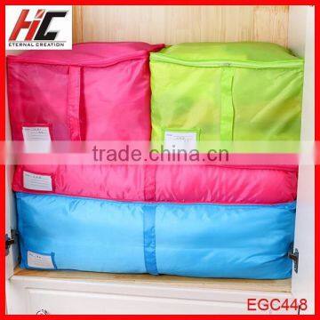 Alibaba online shopping 2015 new fashion foldable travel organizer bag for clothing and quilts in hong kong