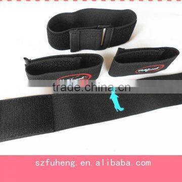 elastic hook and loop strap with printing