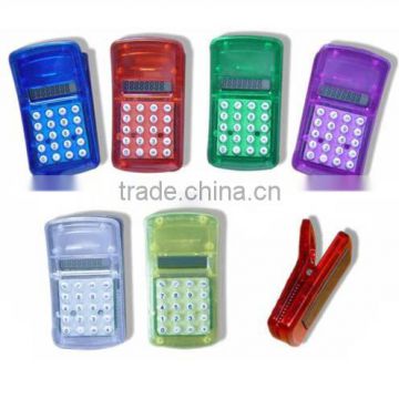 clip mini promotional gift and pocket calculator