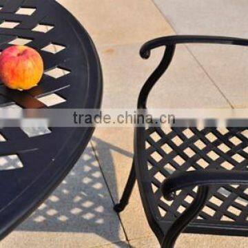 New design garden furniture cast aluminum table and chairs set