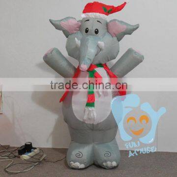 2016 Most Popular Lighted Chrismas Inflatable Elephant