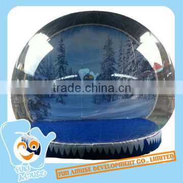 Gaint Christmas inflatable human snow globe decoration ball