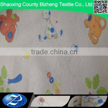 Printed waterproof fabric for cloth diapers and baby pee pads